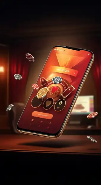 Un smartphone affiche l'application PWA Crazy Time Casino avec des statistiques en direct et un aperçu des gains récents, optimisée pour une utilisation mobile en 2024.